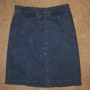 Old Navy button jean skirt
